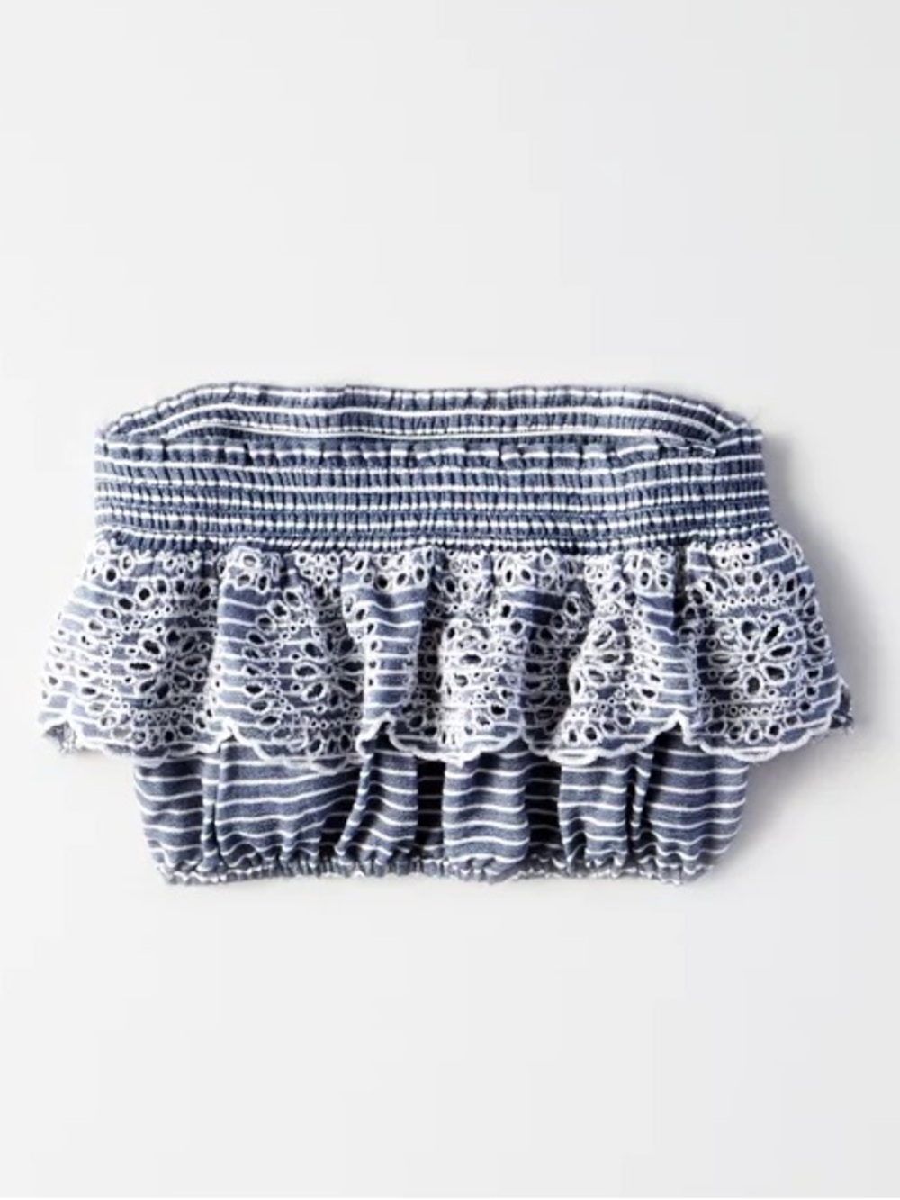 Smocked Strapless Eyelet Ruffle Summer Set - Picture 4 of 11